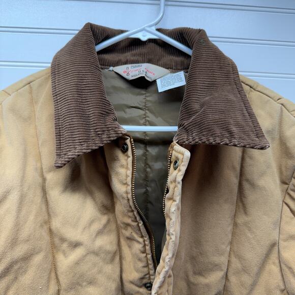 Walls Blizzard Pruf Insulated & Quilted Barn /Chore Coat with Corduroy Collar - Picture 3 of 12